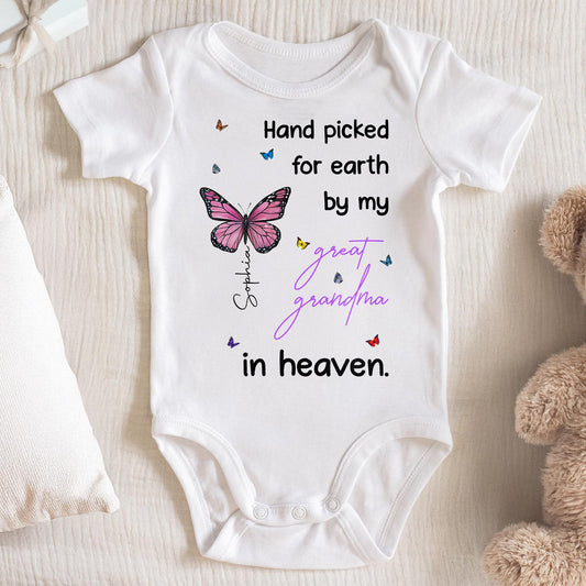 Hand Picked For Earth By My Great Grandma In Heaven, Butterfly