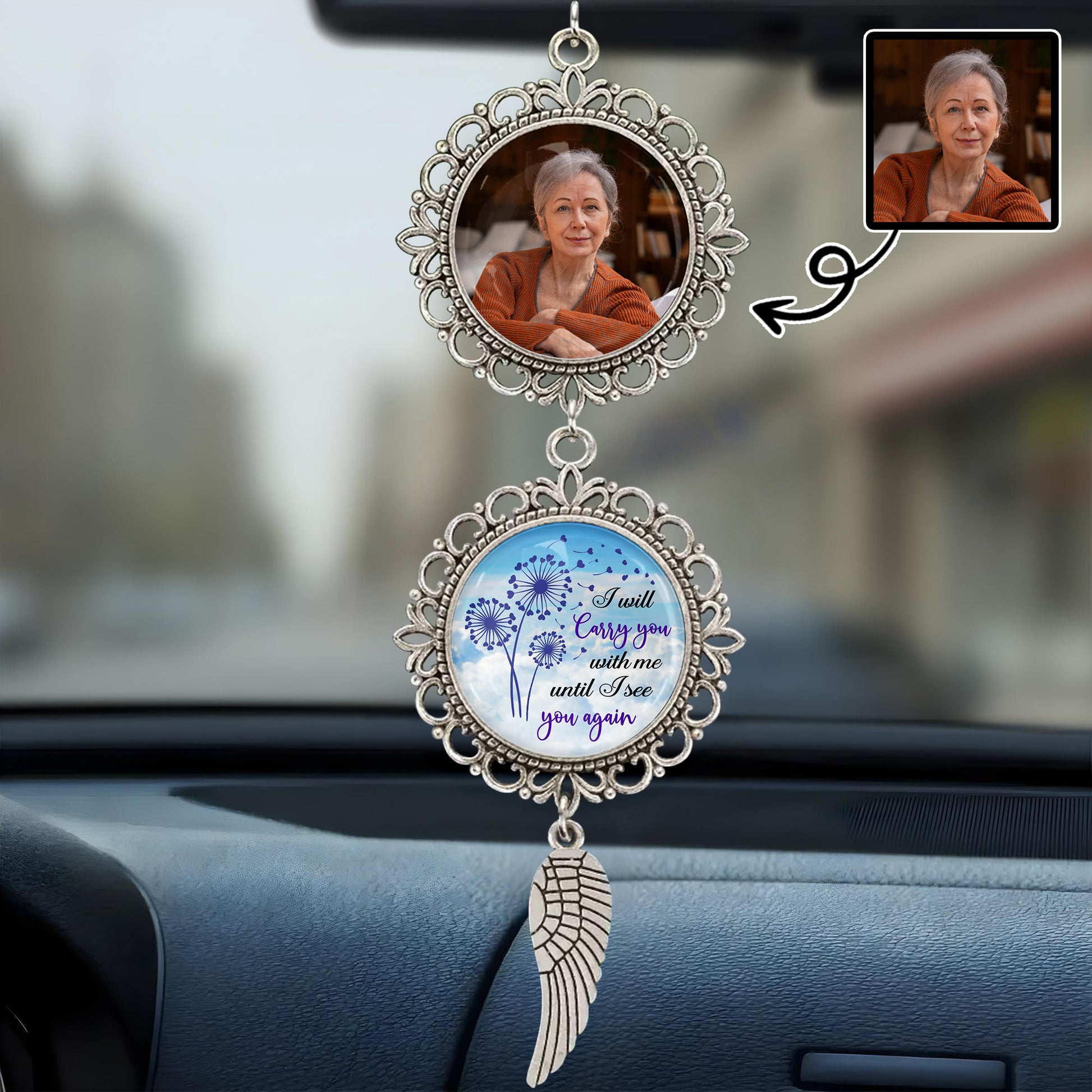 I Will Carry You With Me Until I See You Again, Angel Wing and Flowers