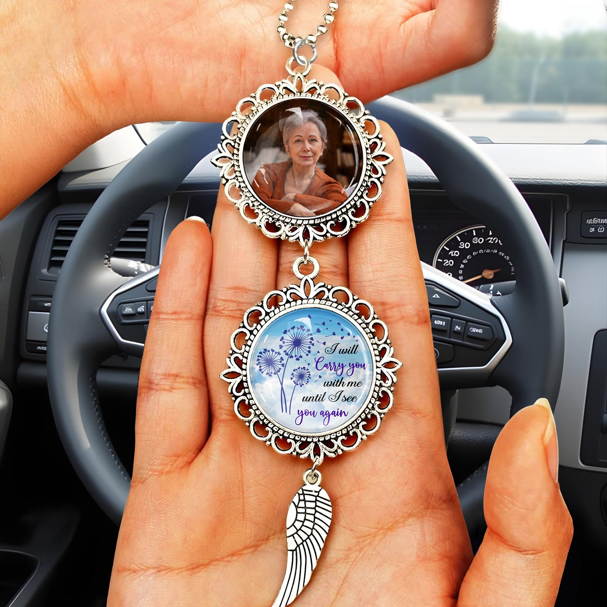 I Will Carry You With Me Until I See You Again, Angel Wing and Flowers