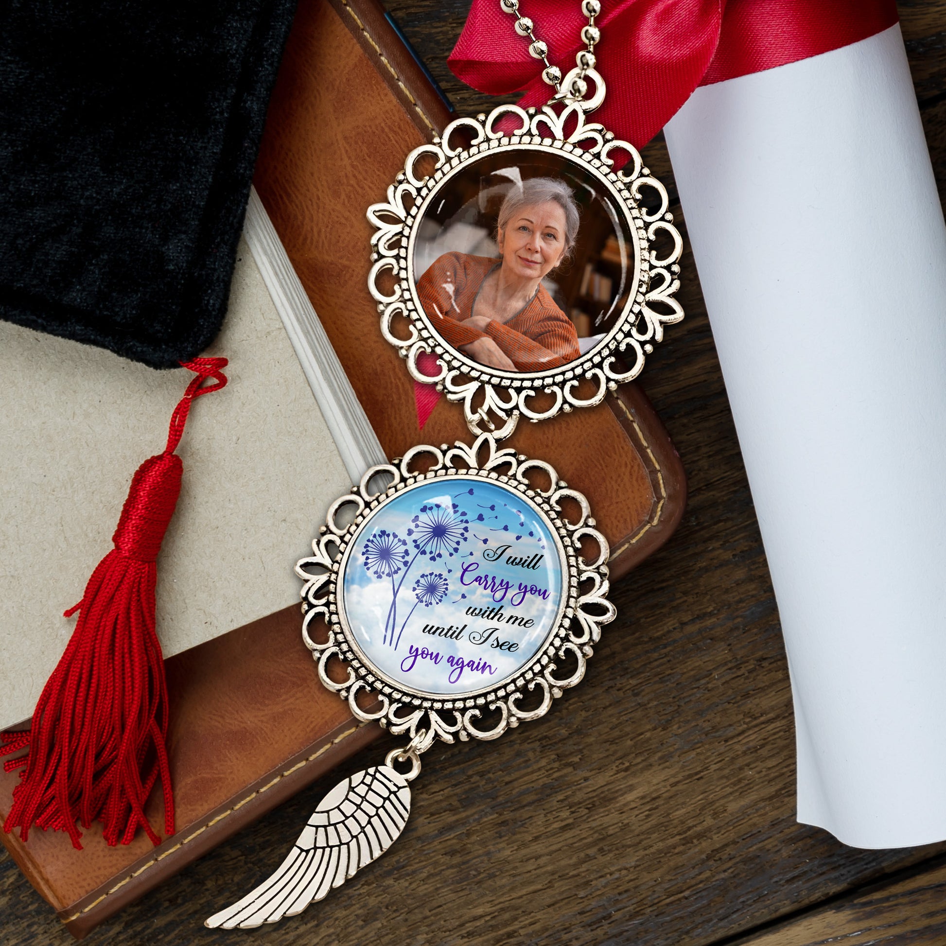 I Will Carry You With Me Until I See You Again, Angel Wing and Flowers