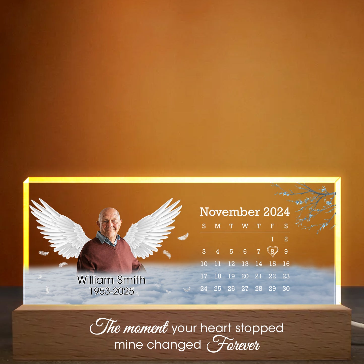 The Moment Your Heart Stopped Mine Changed Forever, Wings and Calendar