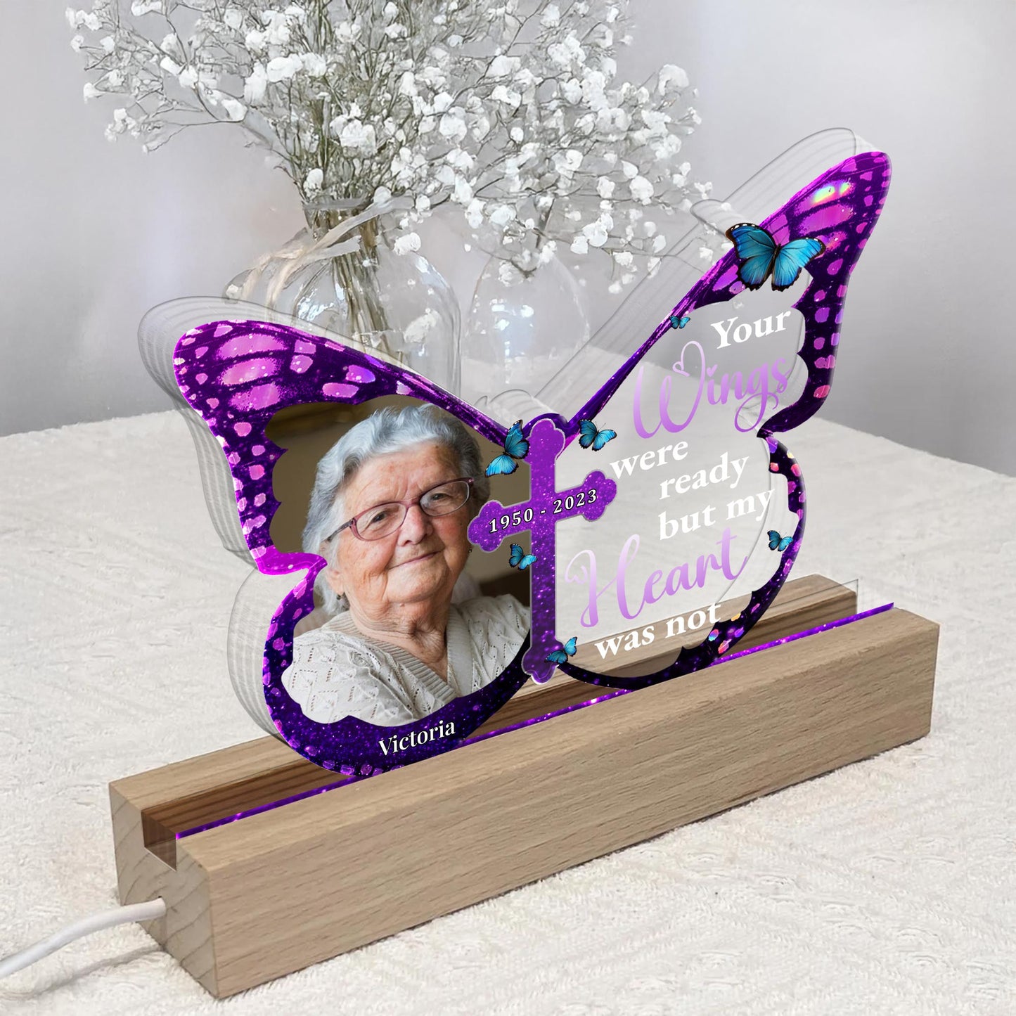 Your Wings Were Ready But My Heart Was Not, Butterfly and Cross