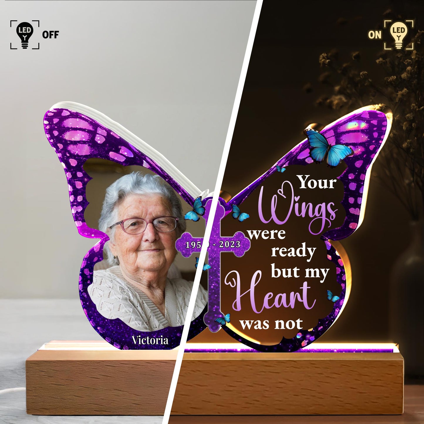 Your Wings Were Ready But My Heart Was Not, Butterfly and Cross