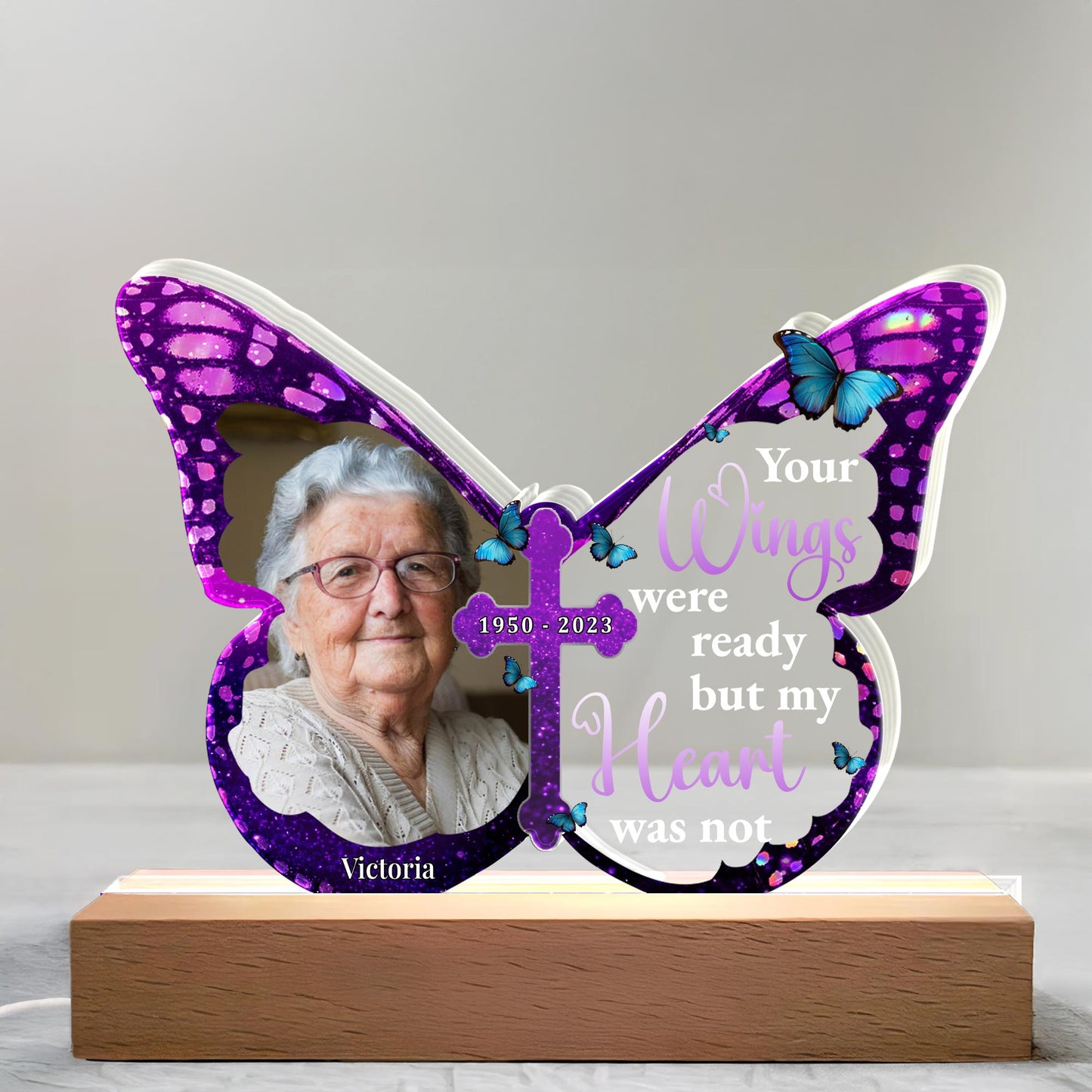 Your Wings Were Ready But My Heart Was Not, Butterfly and Cross