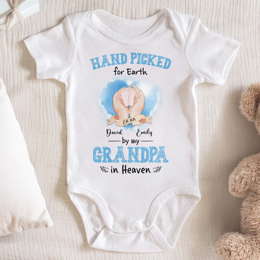 Hand Picked for Earth by my GRANDPA in Heaven, Praying Hands and Wings