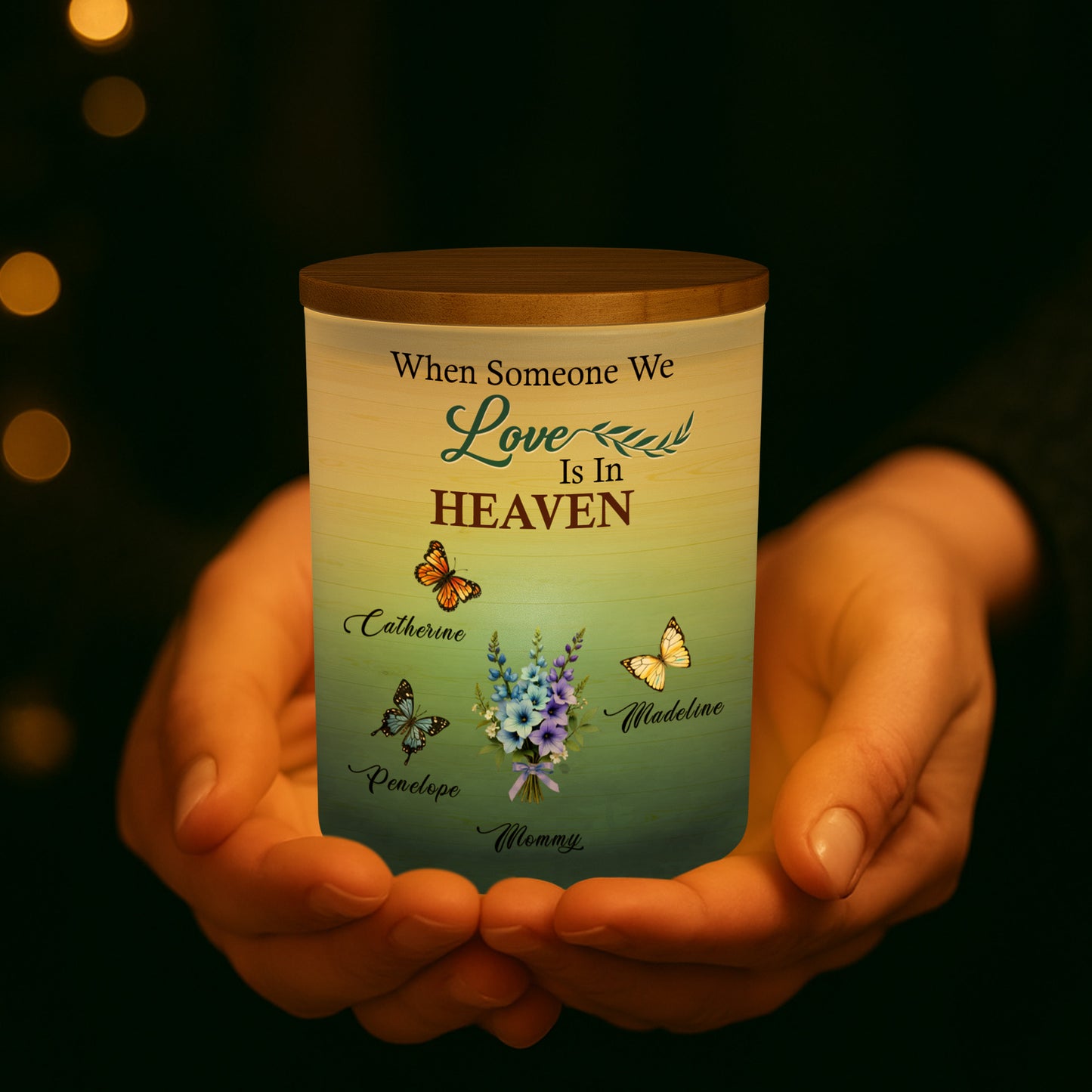 When Someone We Love Is In Heaven, Butterflies And Flowers