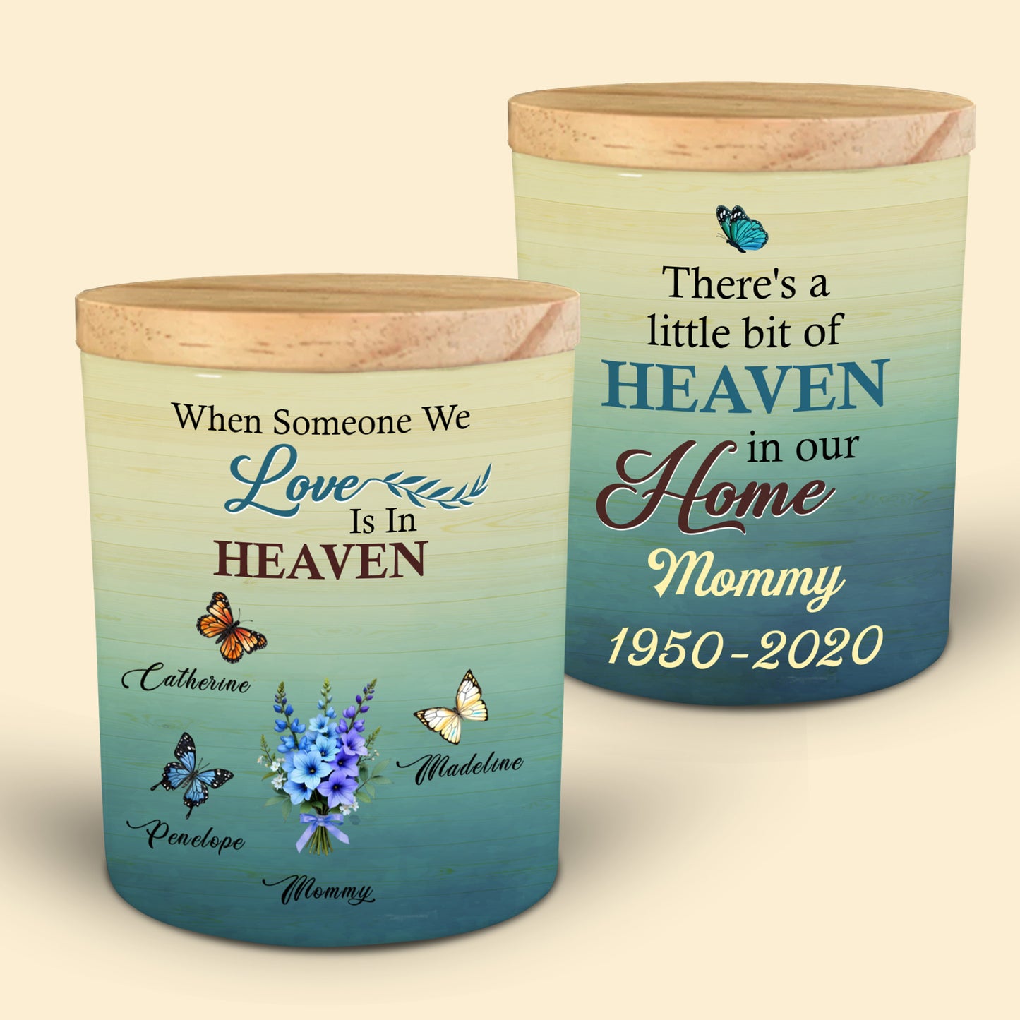 When Someone We Love Is In Heaven, Butterflies And Flowers