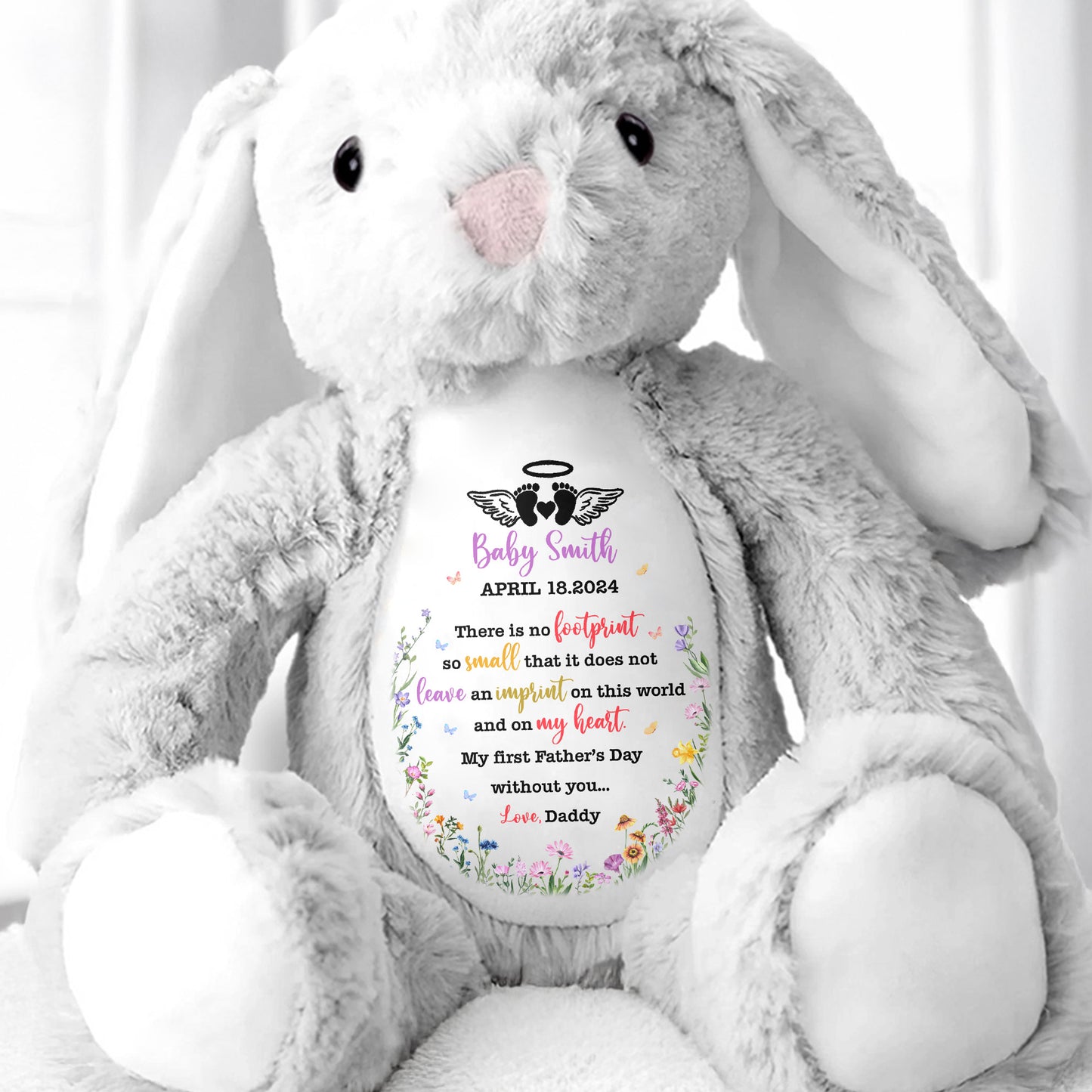 There Is No Footprint So Small That It Does Not Leave An Imprint, Floral Pattern and Hearts
