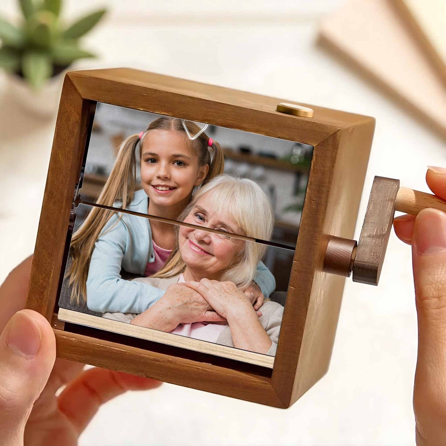 Missing You Always, Wooden Frame With Light