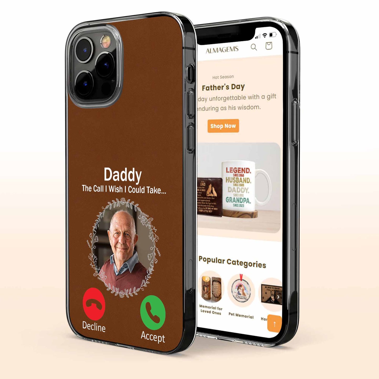 Daddy, The Call I Wish I Could Take, Phone Interface Design