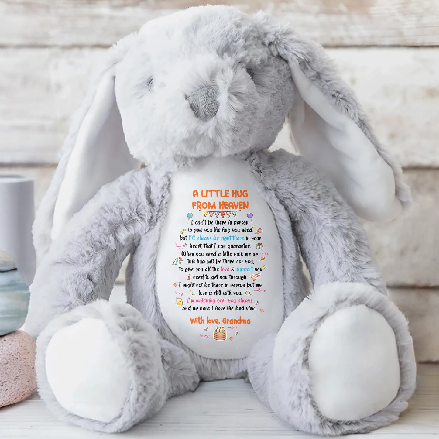 A Little Hug From Heaven Plush Bunny