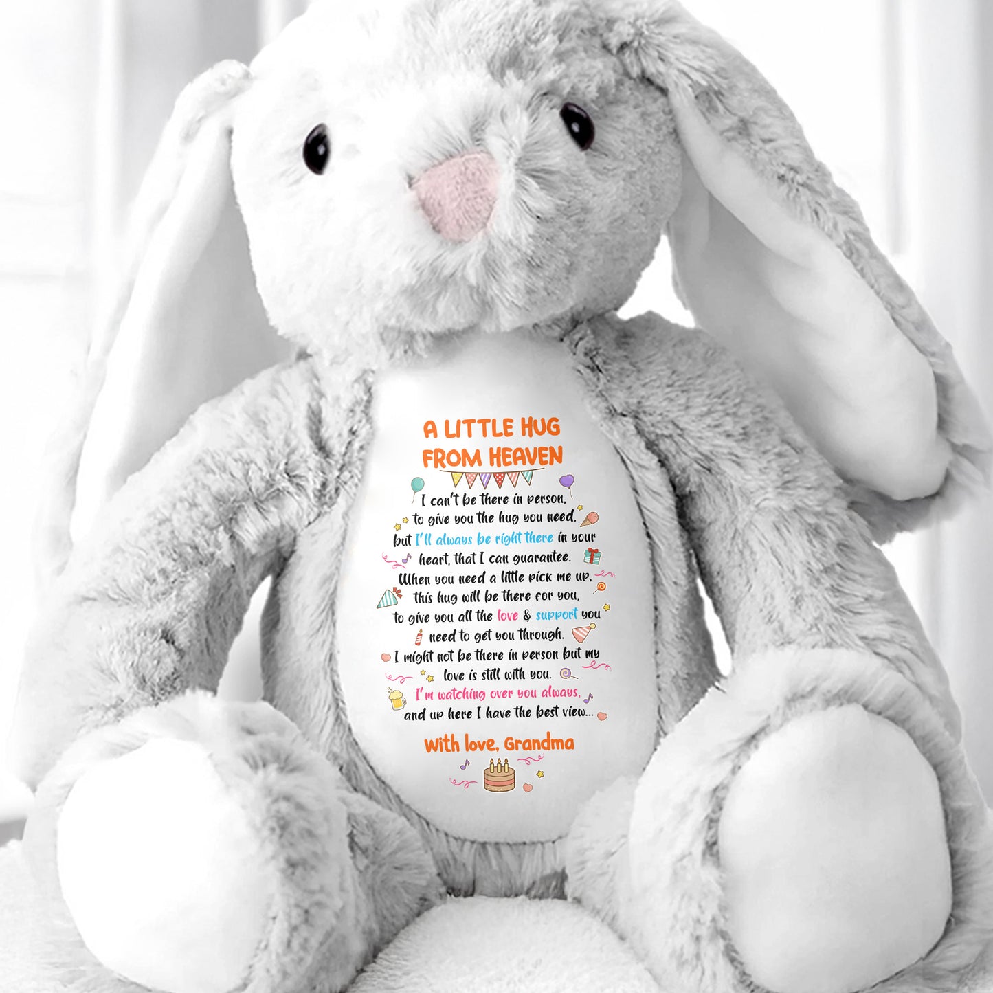 A Little Hug From Heaven Plush Bunny