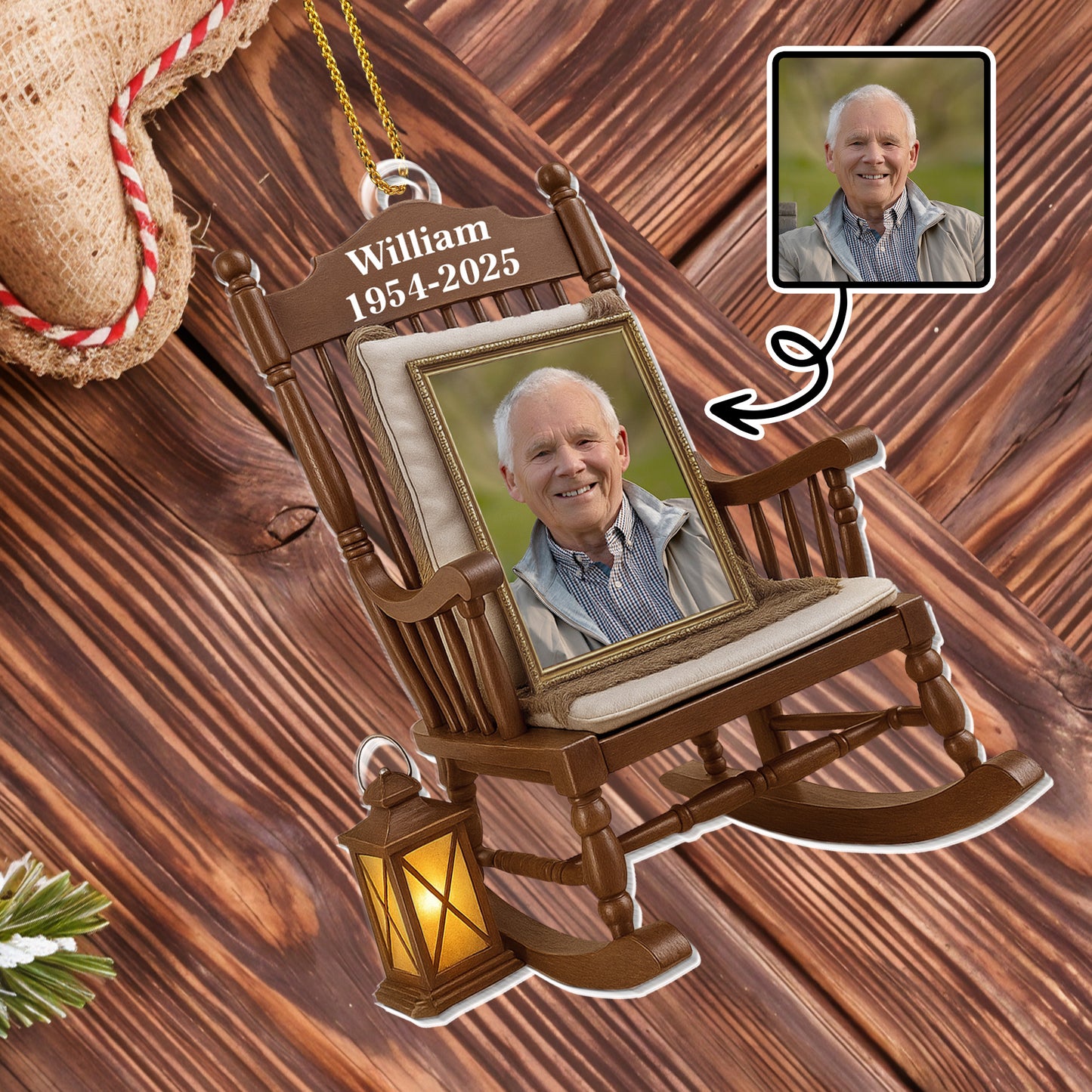 Cherish Every Memory And Love Every Moment, Rocking Chair Ornament