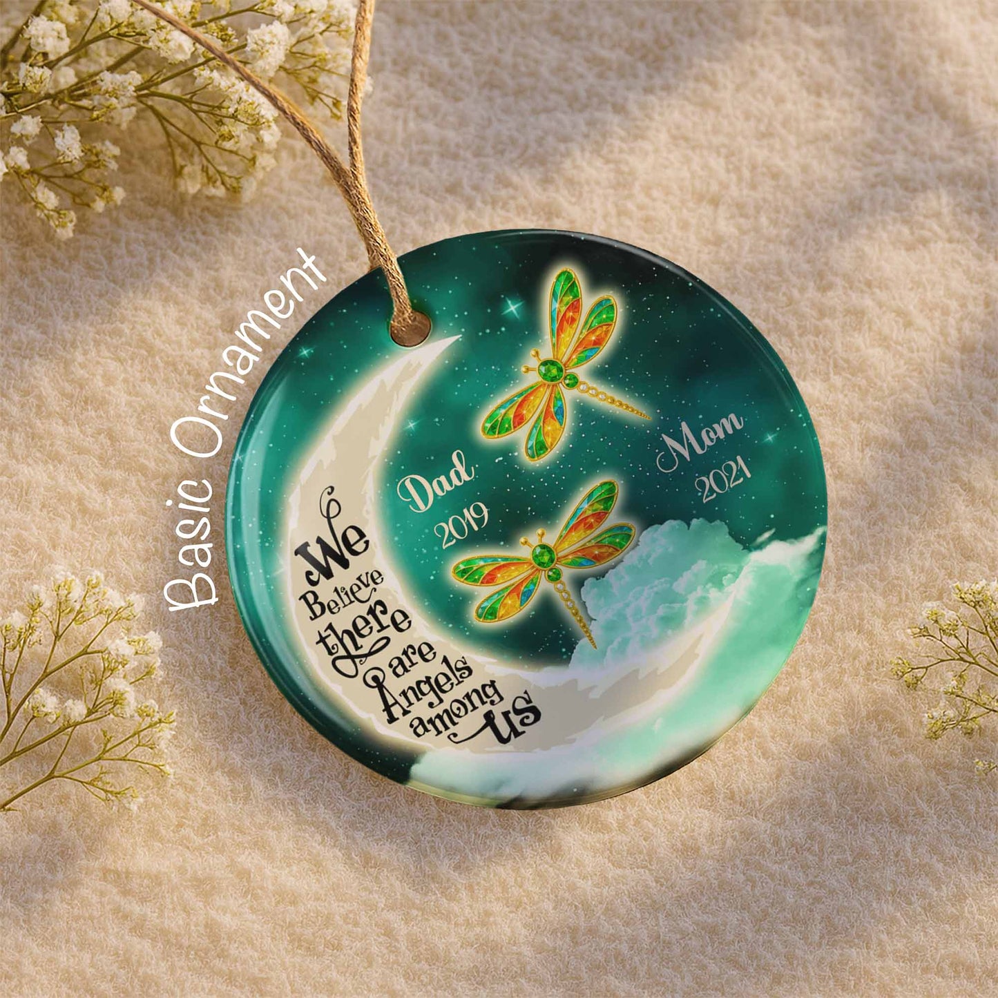 We Believe There Are Angels Among Us, Dragonflies And Moon