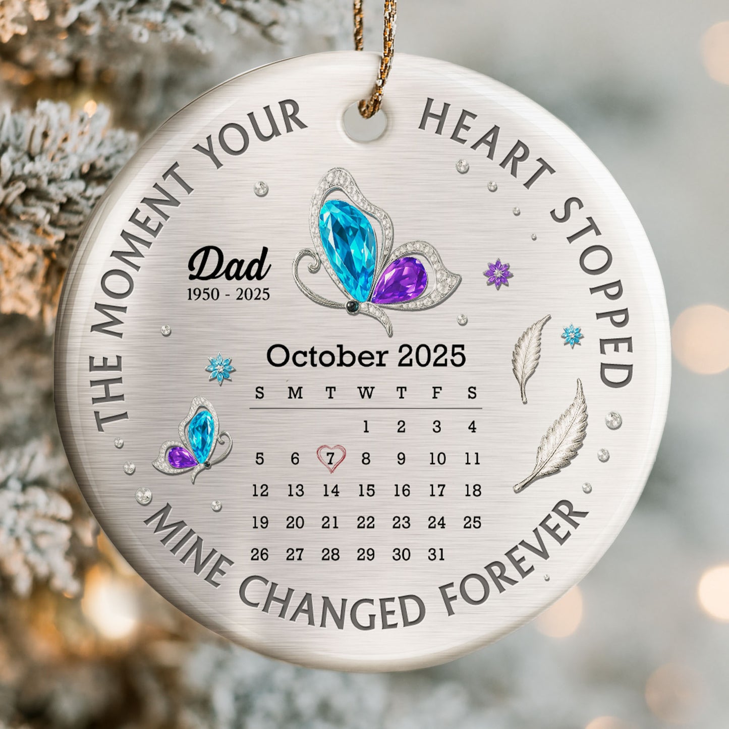 The Moment Your Heart Stopped, Heart and Leaves Ornament