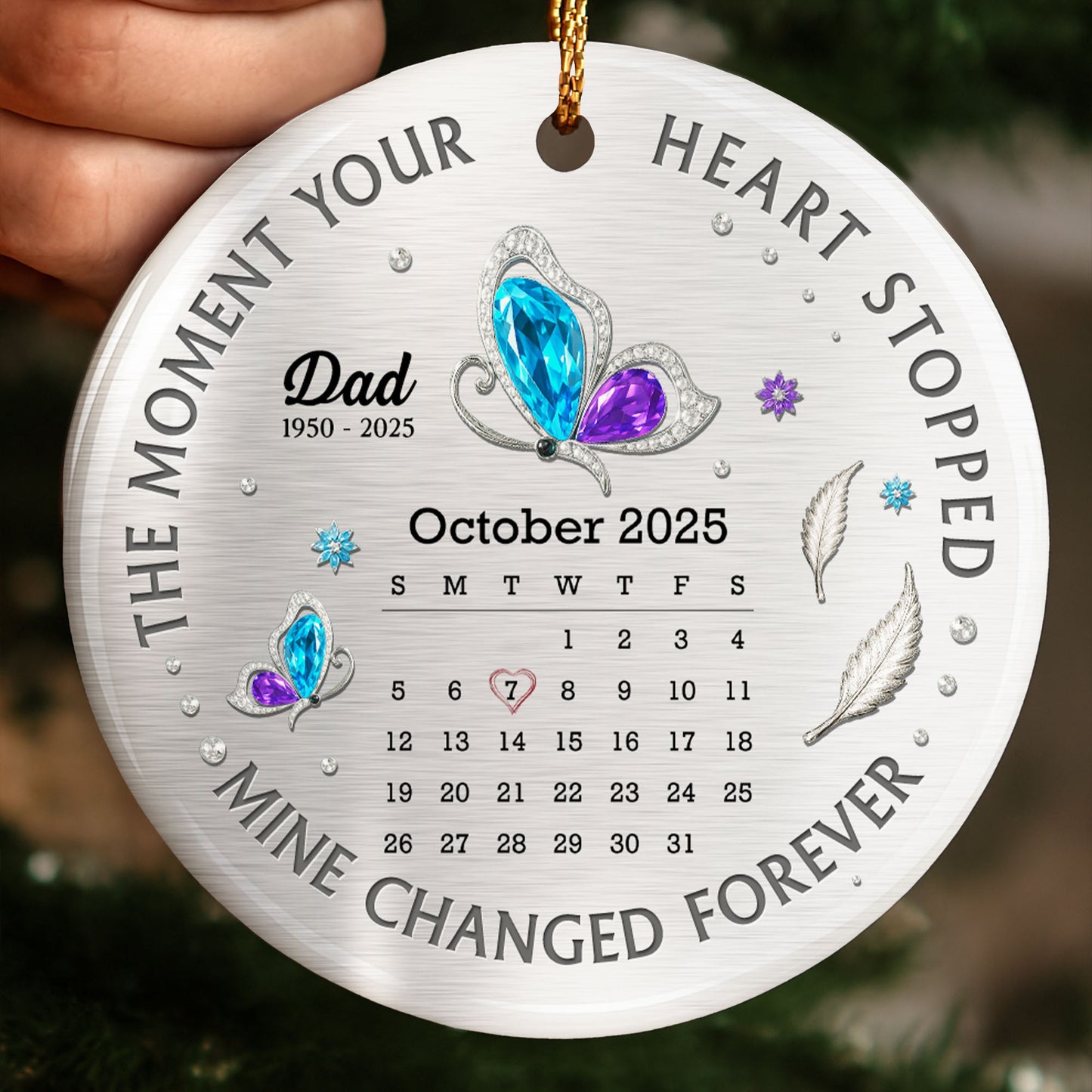 The Moment Your Heart Stopped, Heart and Leaves Ornament