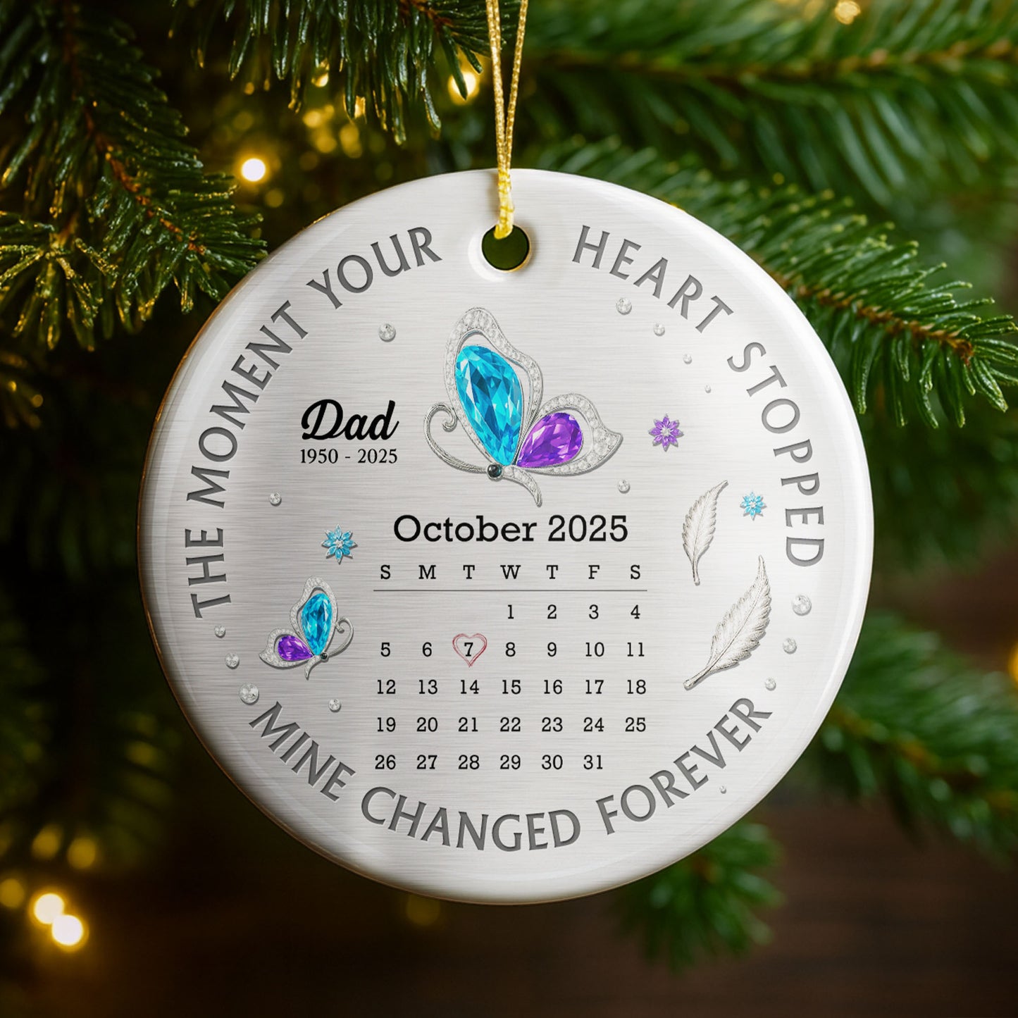 The Moment Your Heart Stopped, Heart and Leaves Ornament
