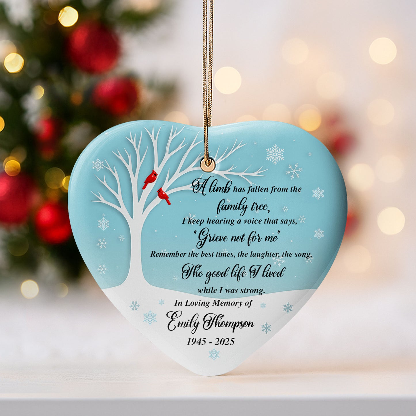 A Lamb Has Fallen From The Family Tree, Tree And Cardinal Birds