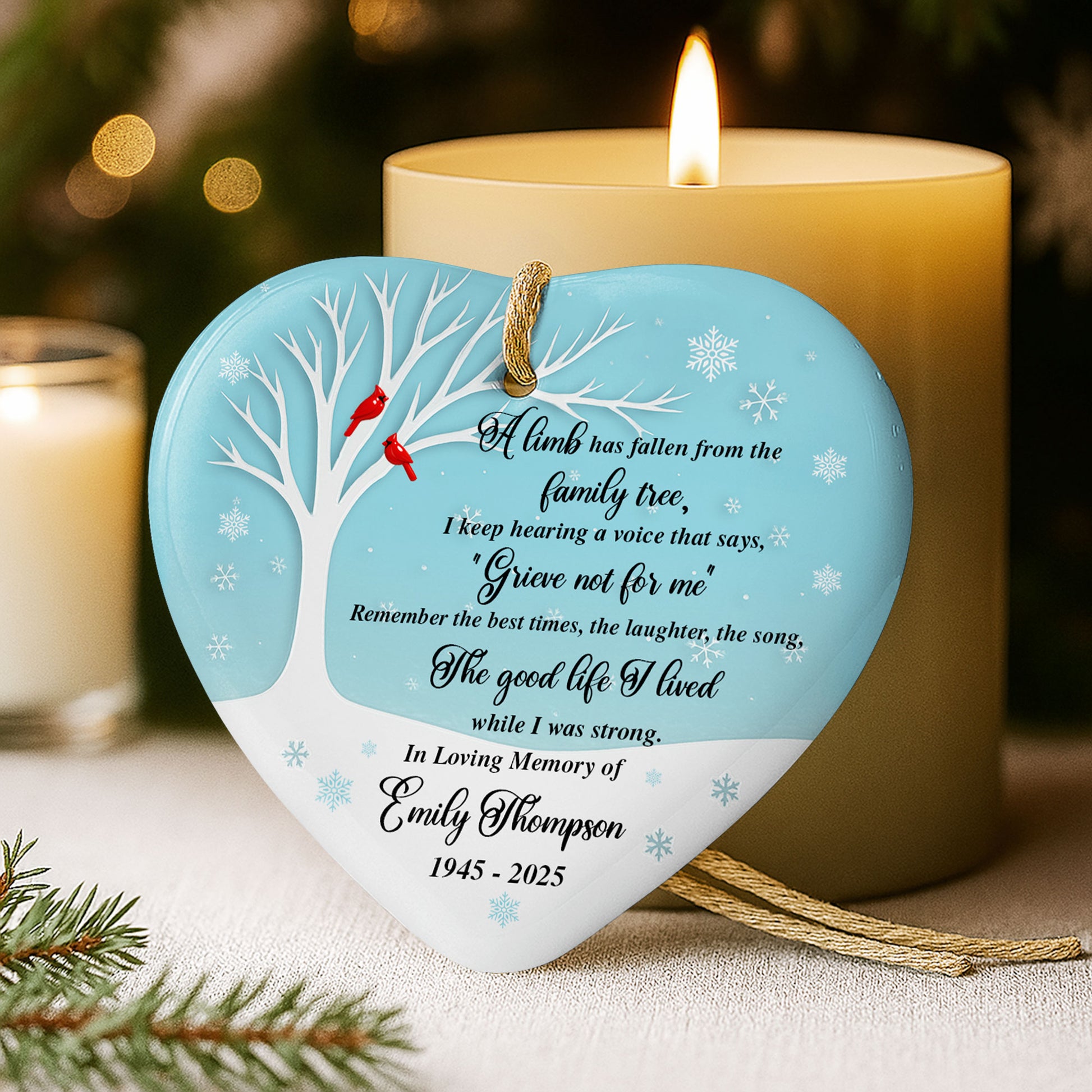 A Lamb Has Fallen From The Family Tree, Tree And Cardinal Birds