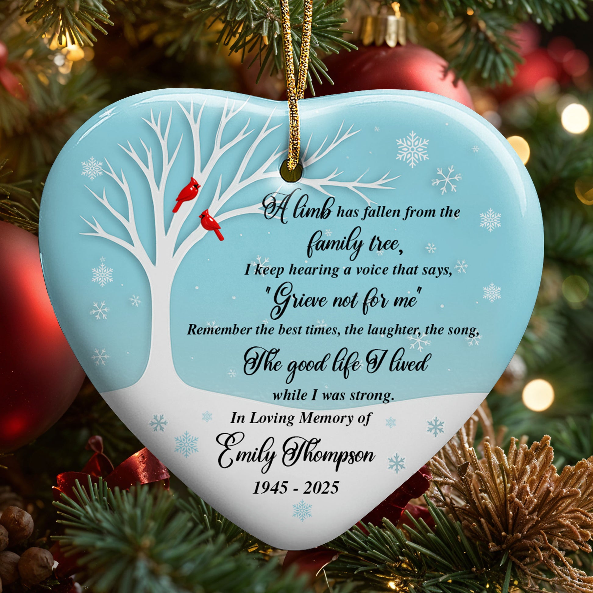 A Lamb Has Fallen From The Family Tree, Tree And Cardinal Birds