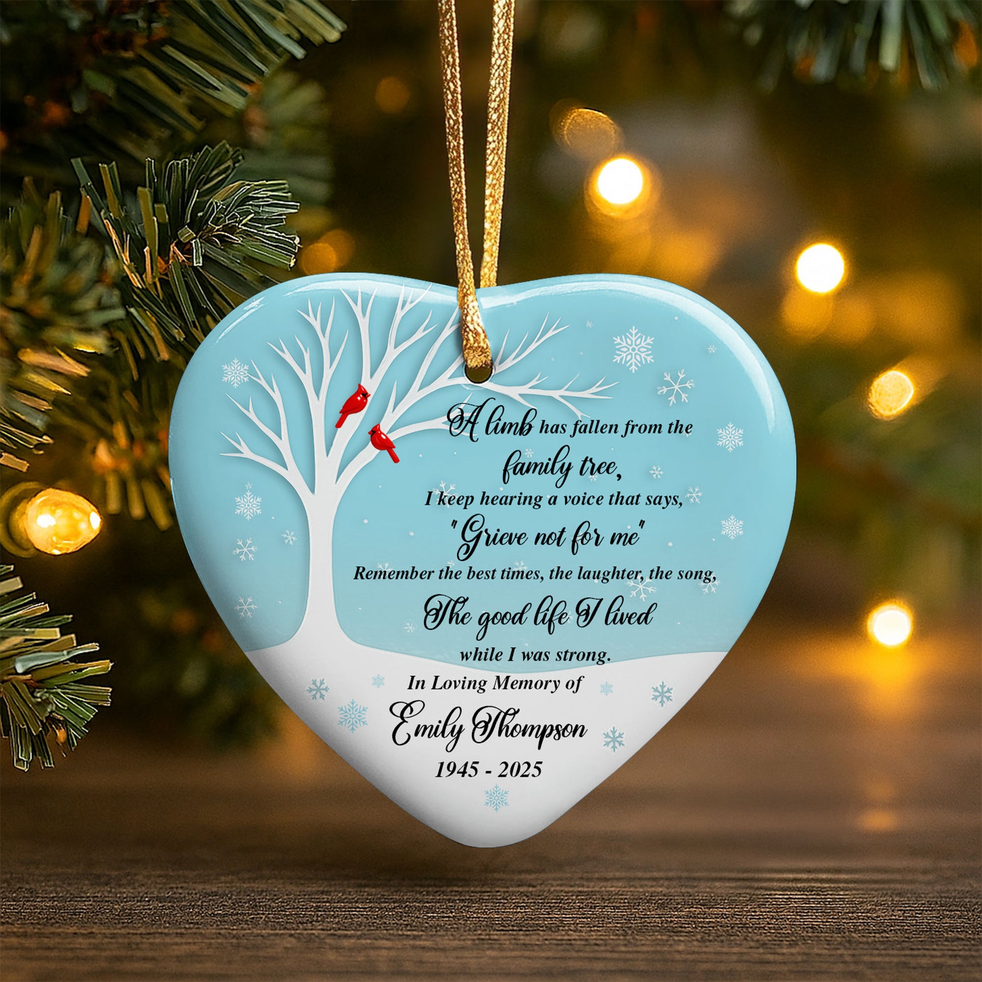 A Lamb Has Fallen From The Family Tree, Tree And Cardinal Birds