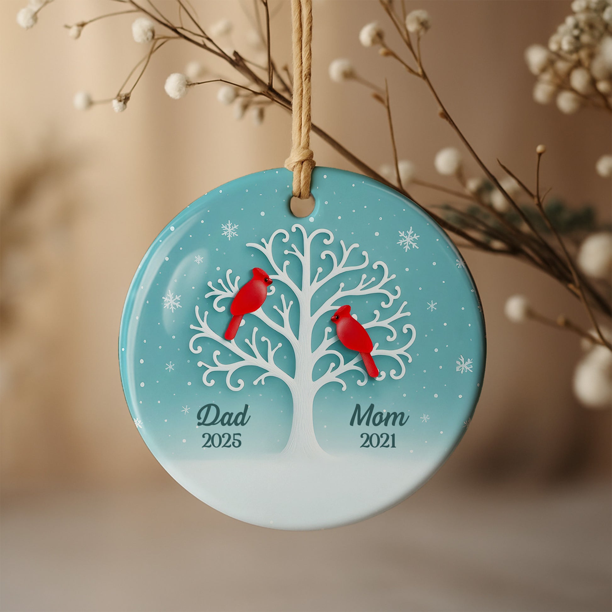 Celebrate The Spirit Of Family With Cardinals And Tree