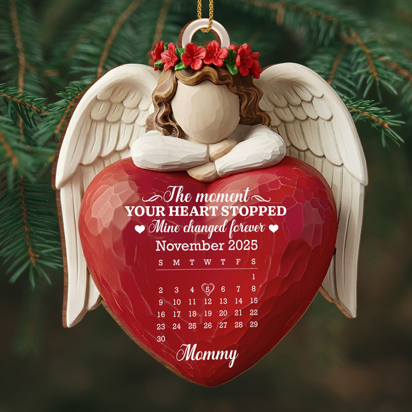 The Moment Your Heart Stopped, Angel Holding Heart