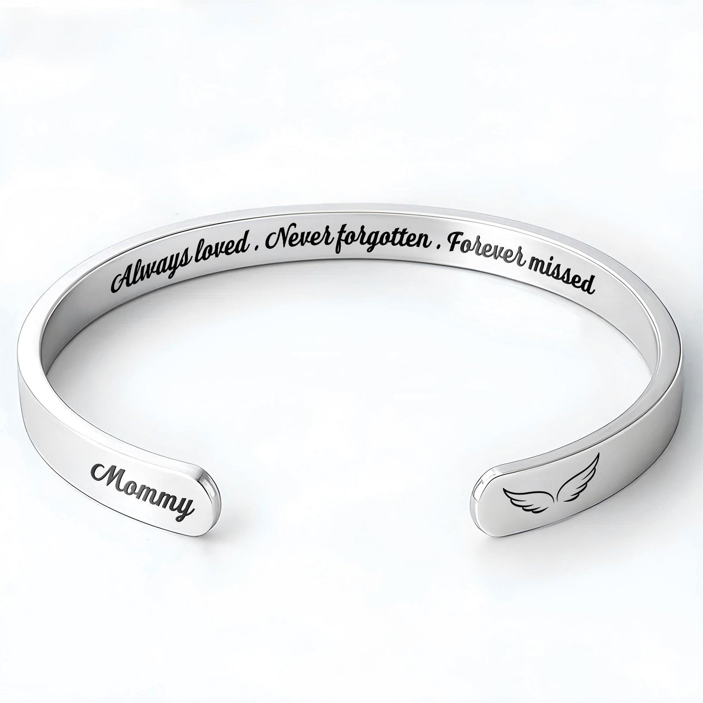 Always Loved, Angel Wings Memorial Bracelet
