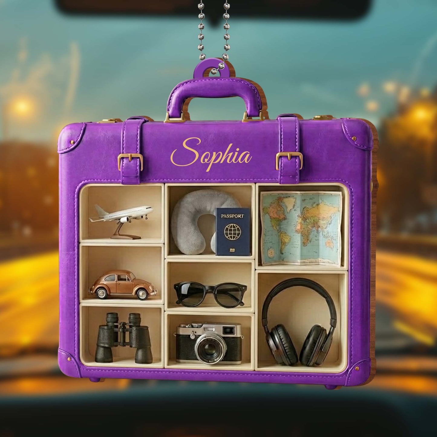 Capture Your Adventures, Travel Essentials Ornament