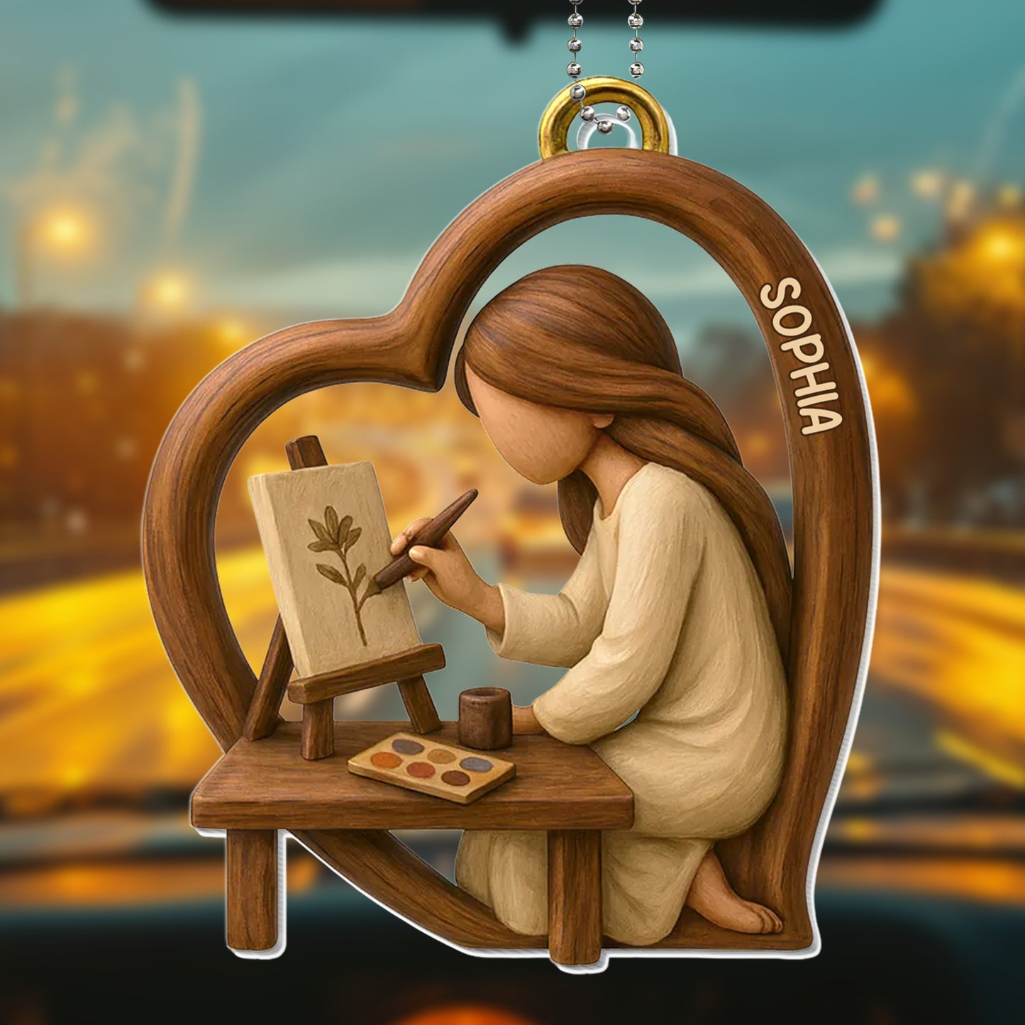 Talented Artist At Work, Customizable With Name