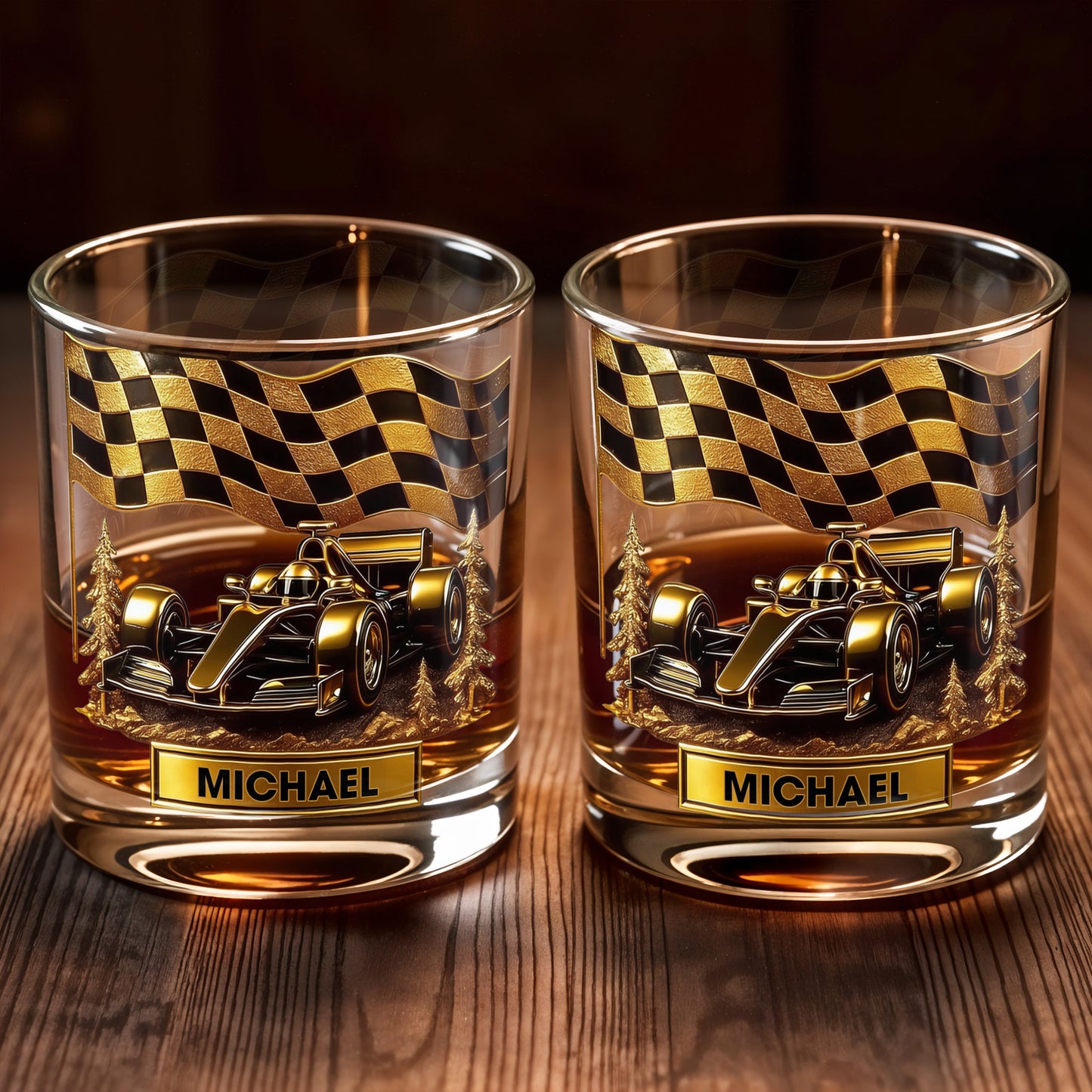 Cherish Your Victories, Celebrate Your Passions, Race Car And Checkered Flag