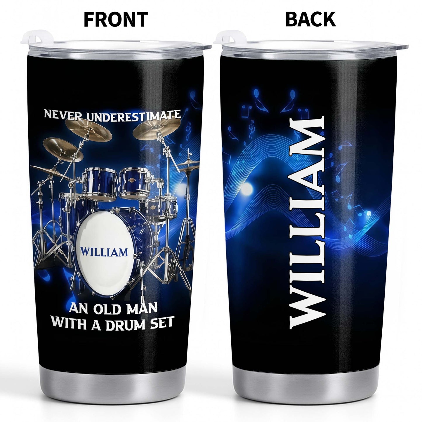 Never Underestimate An Old Man With A Drum Set Music Instrument