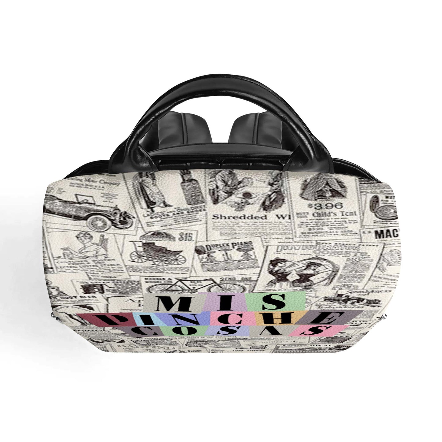 Mis Pinche Cosas - Mochila de cuero personalizada - HS001_BP