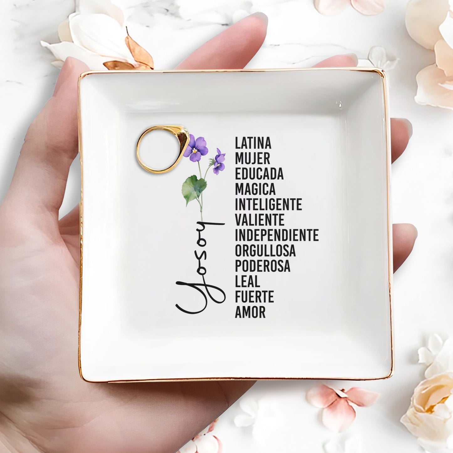 Yo Soy - Plato para joyería personalizado - HS007_SCRD