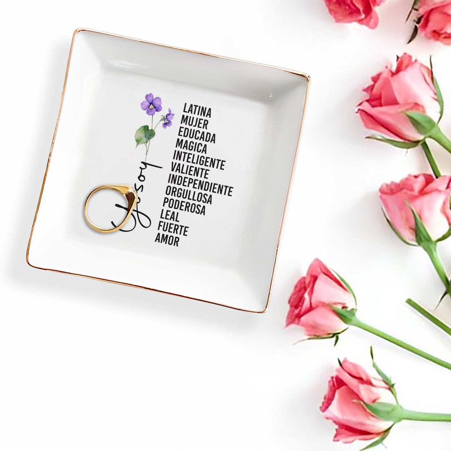 Yo Soy - Plato para joyería personalizado - HS007_SCRD