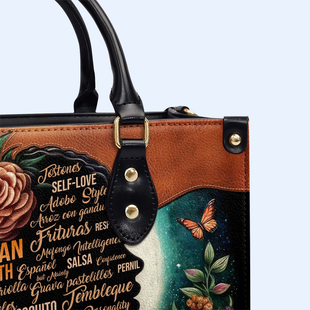 Hispanique mixte avec… - Sac à main en cuir personnalisé - HS018_HB