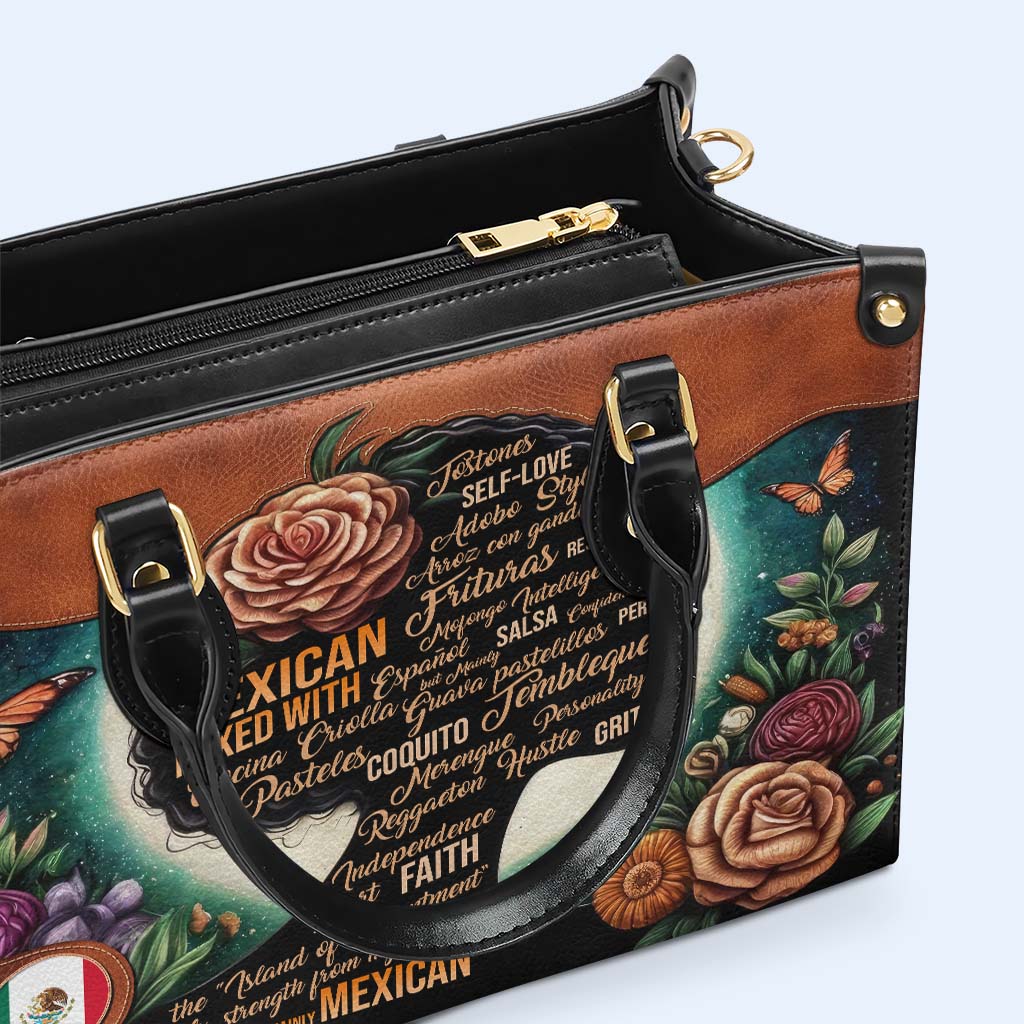 Hispanique mixte avec… - Sac à main en cuir personnalisé - HS018_HB