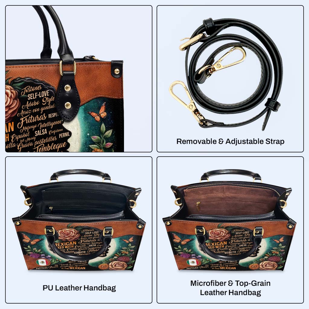Hispanique mixte avec… - Sac à main en cuir personnalisé - HS018_HB