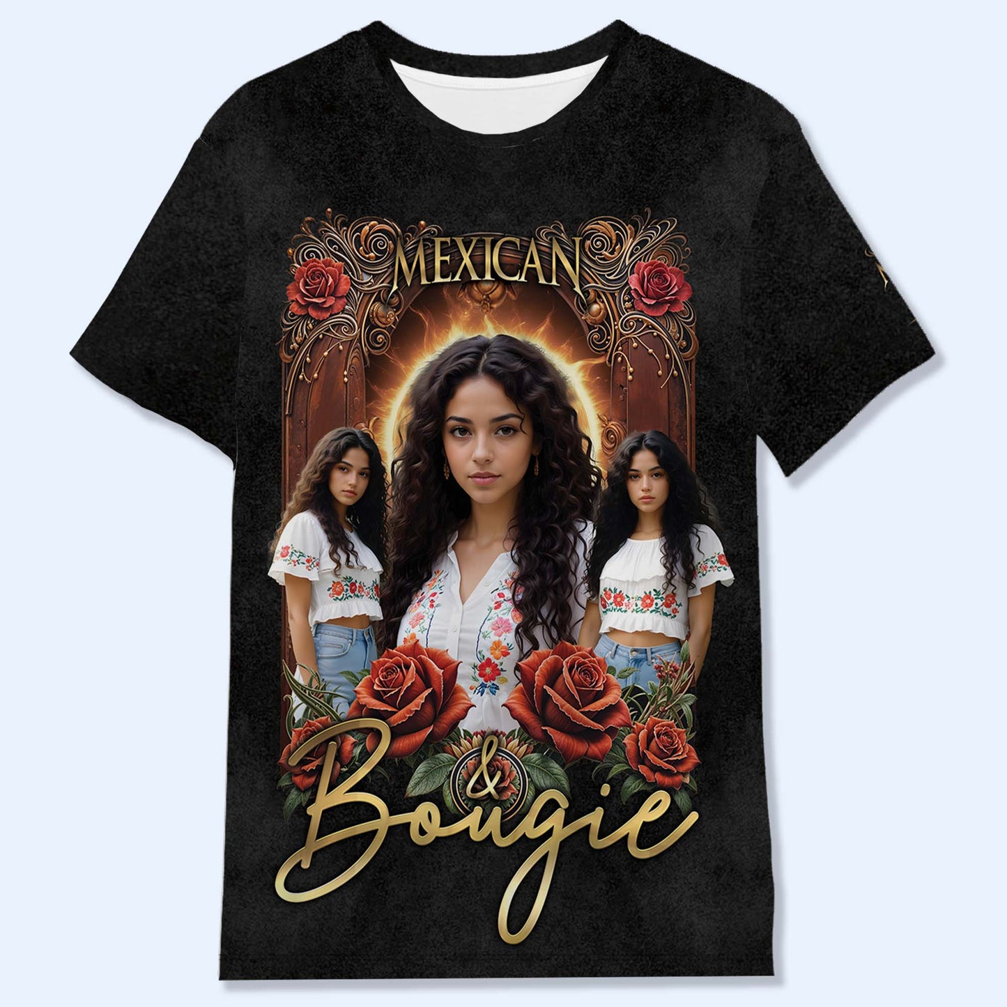 VIVA MEXICO - T-shirt unisexe personnalisé imprimé sur toute la surface - HS030_3T