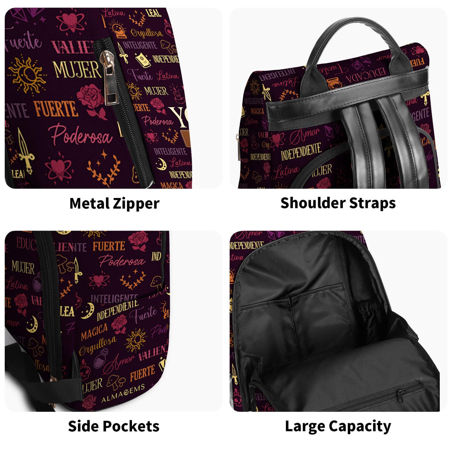 Yo Soy - Personalized Custom Leather BackPack - HS033_BP