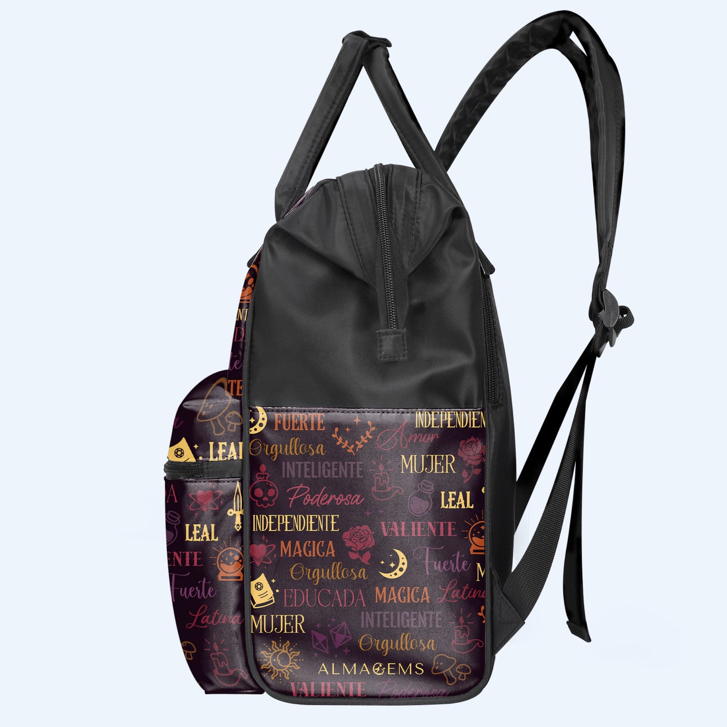 Yo Soy - Mochila de viaje personalizada con diseño de pico de pato - HS033_DKB