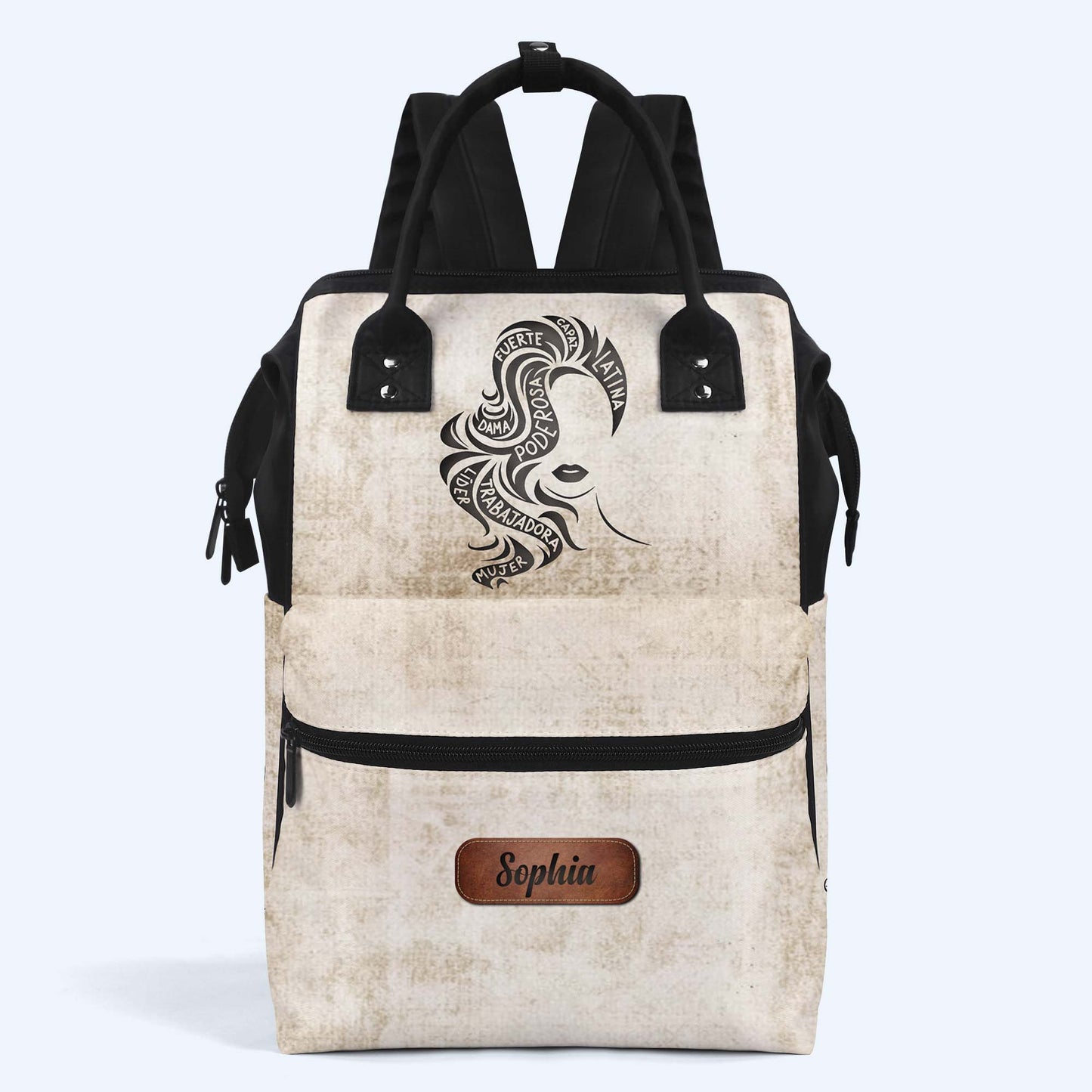 Latina Girl - Sac à dos de voyage personnalisé en forme de bec de canard - HS034_DKB