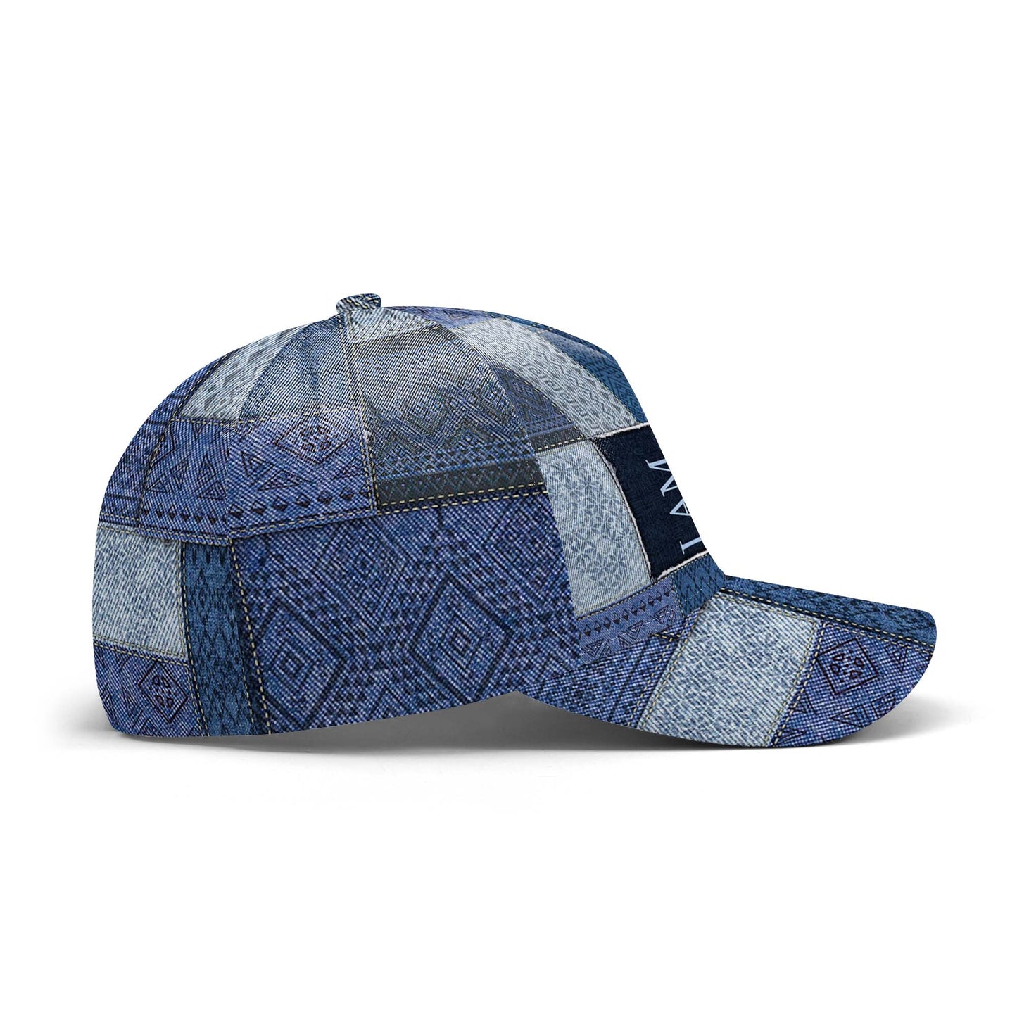 Je suis - Casquette de baseball personnalisée, imprimé intégral - HS036_BAC