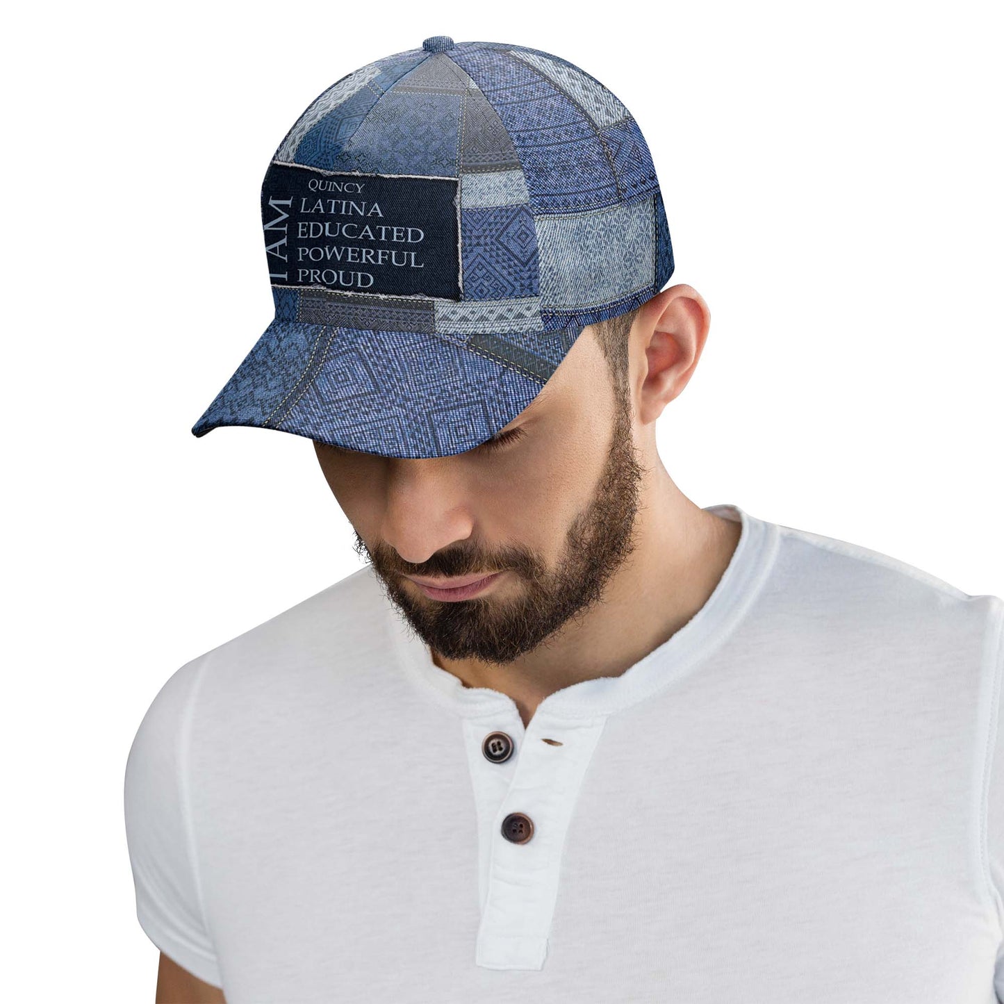 Je suis - Casquette de baseball personnalisée, imprimé intégral - HS036_BAC