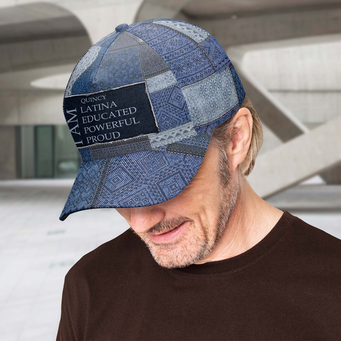 Je suis - Casquette de baseball personnalisée, imprimé intégral - HS036_BAC