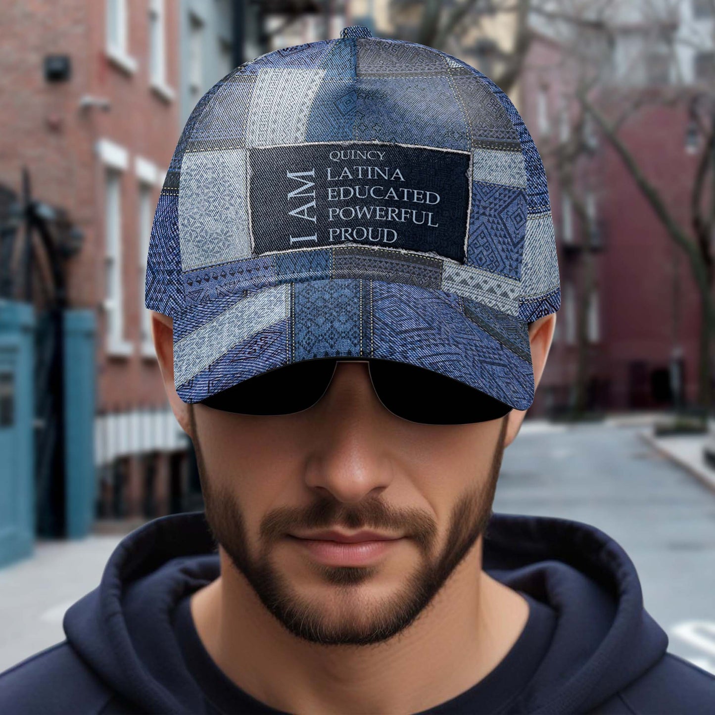 Je suis - Casquette de baseball personnalisée, imprimé intégral - HS036_BAC