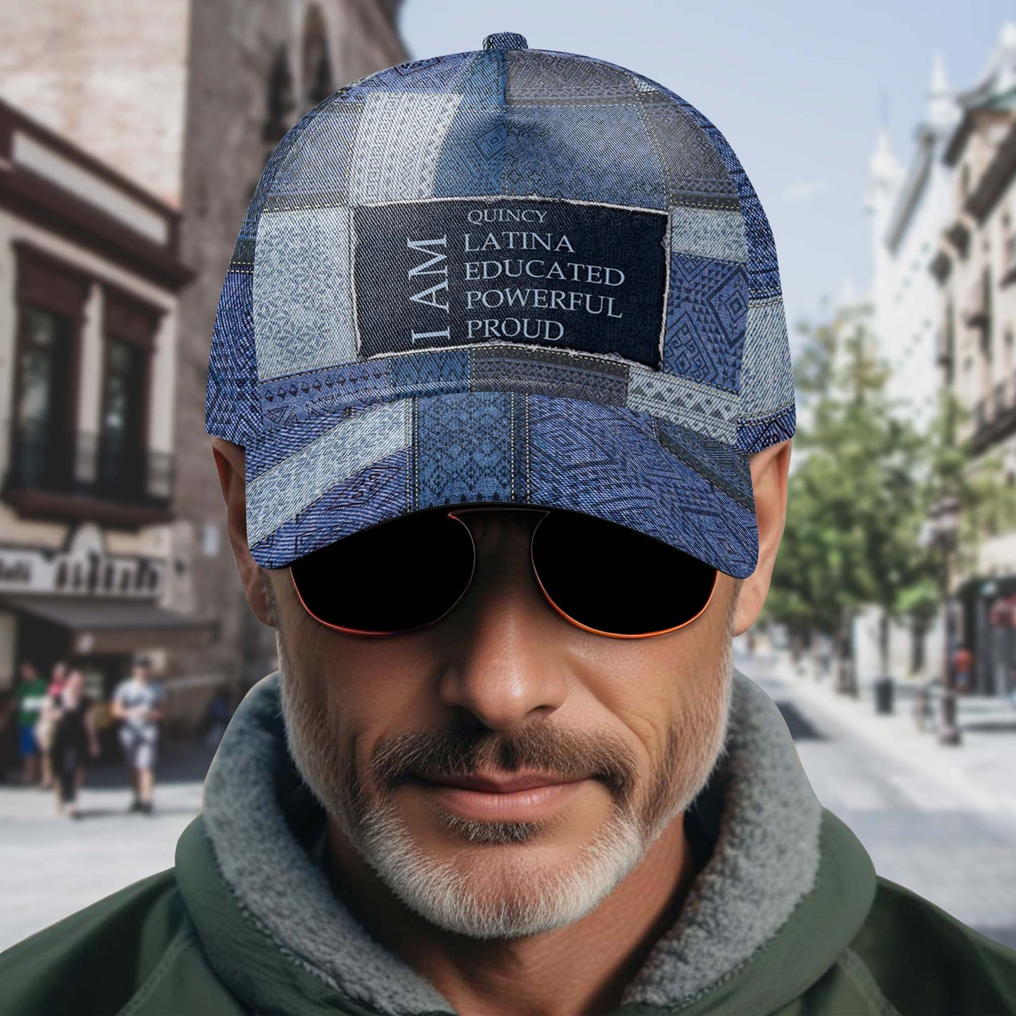 Je suis - Casquette de baseball personnalisée, imprimé intégral - HS036_BAC