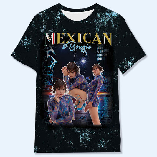 T-shirt mexicain Bootleg - T-shirt unisexe personnalisé imprimé sur toute la surface - HS043_3T