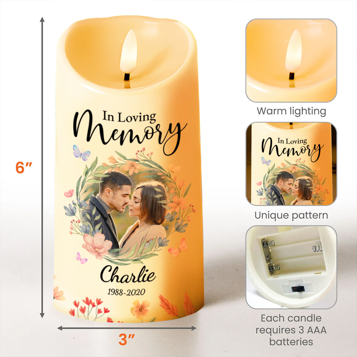 Heaven Is Beautiful They Have My Husband Memorial Candle