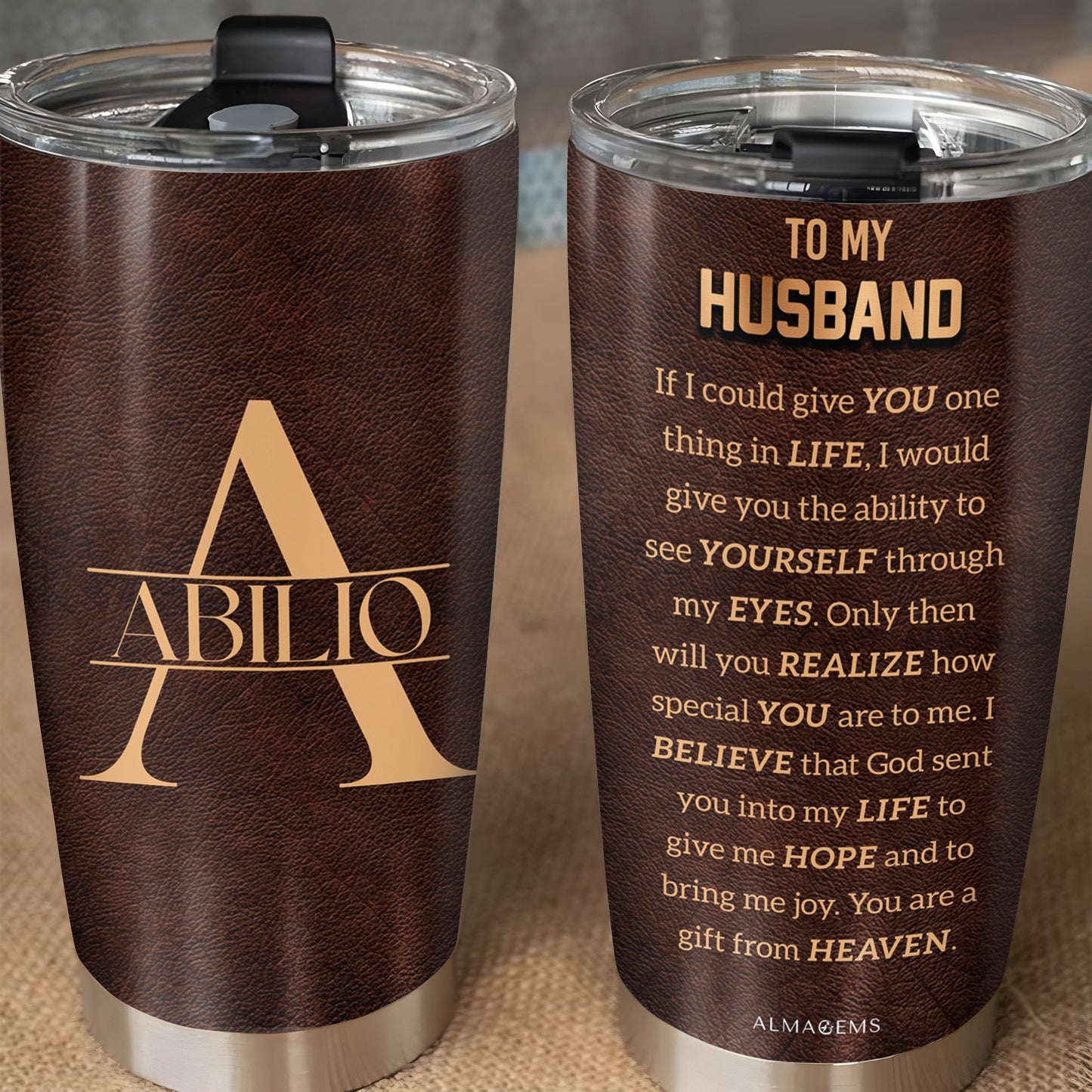To My Husband, See Yourself Through My Eyes, Heaven Sent Gift